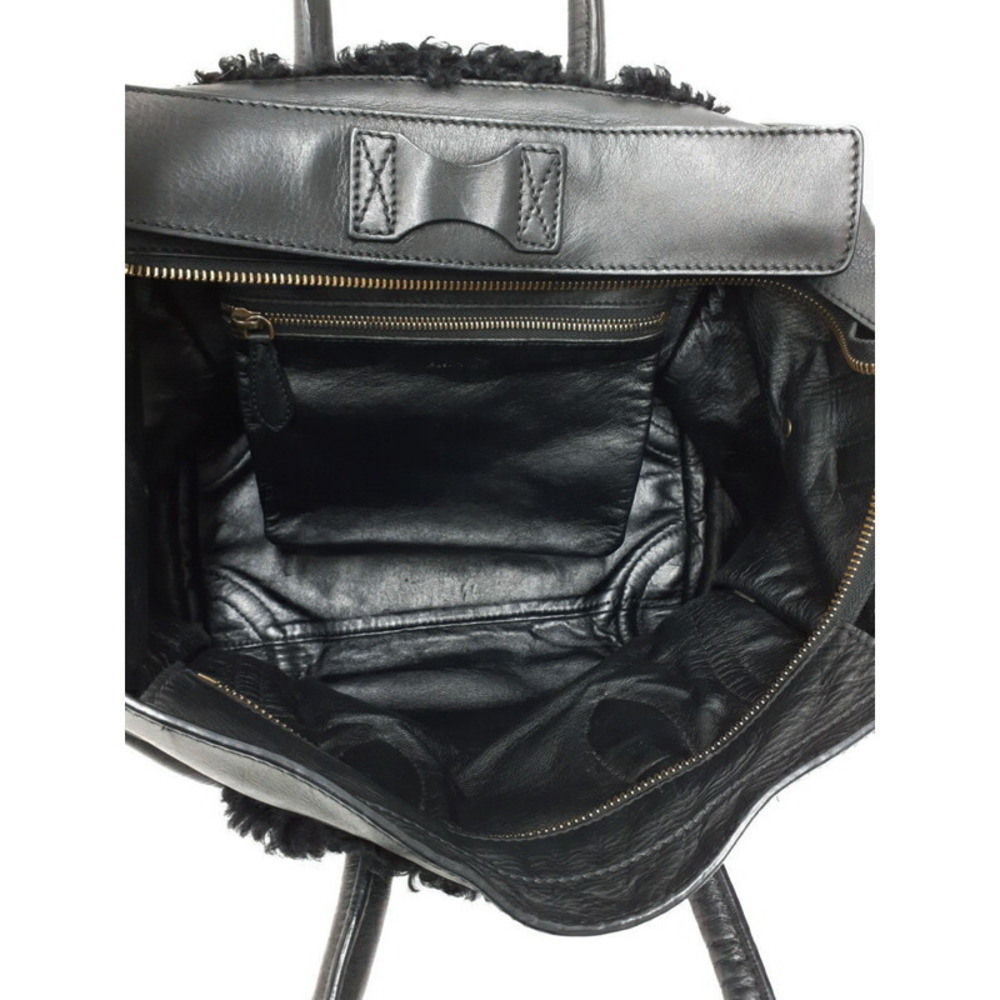 Celine Shopper Tote Shoulder Leather Calfskin Handbag - Picture 3 of 9